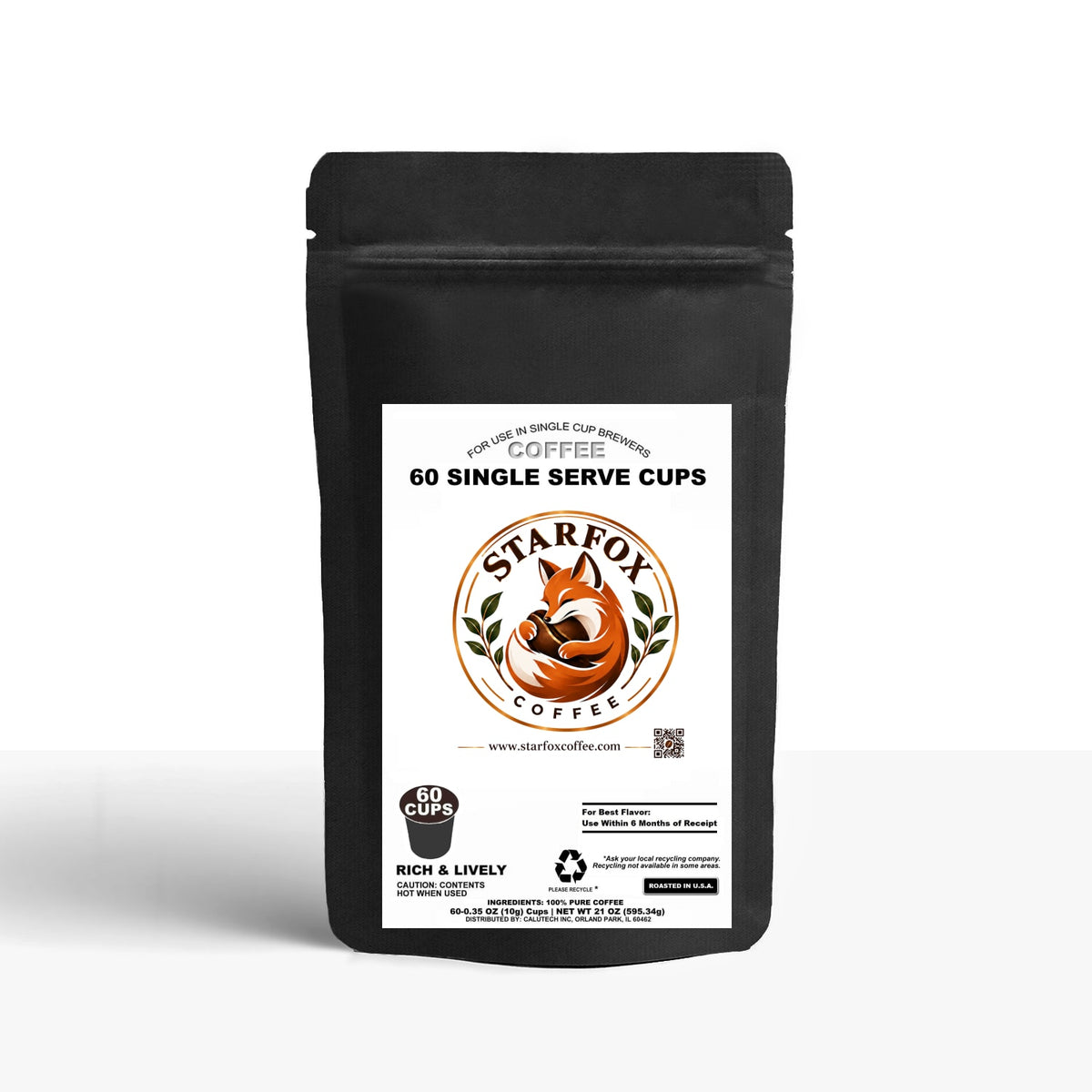 60 Pack Single Serve Coffee Capsules